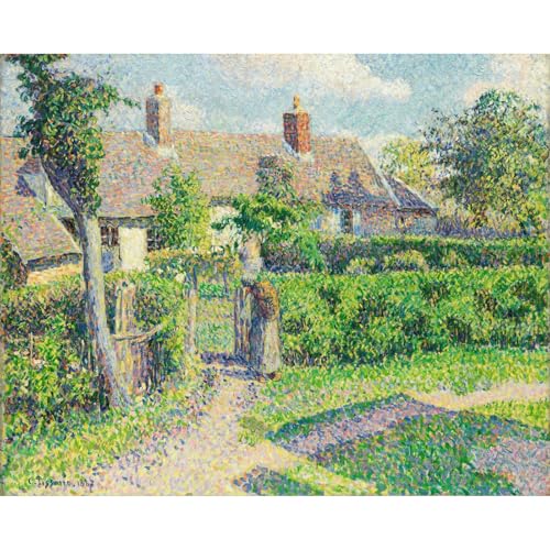 Pissarro Maisons paysannes Eragny affiche giclée roulée 61x45.7cm ARTICULOZY