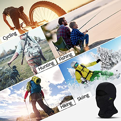Extremus Chillkap Ski Balaclava Face Mask Uv Protection Lightweight Hood Mask Black #TOP4
