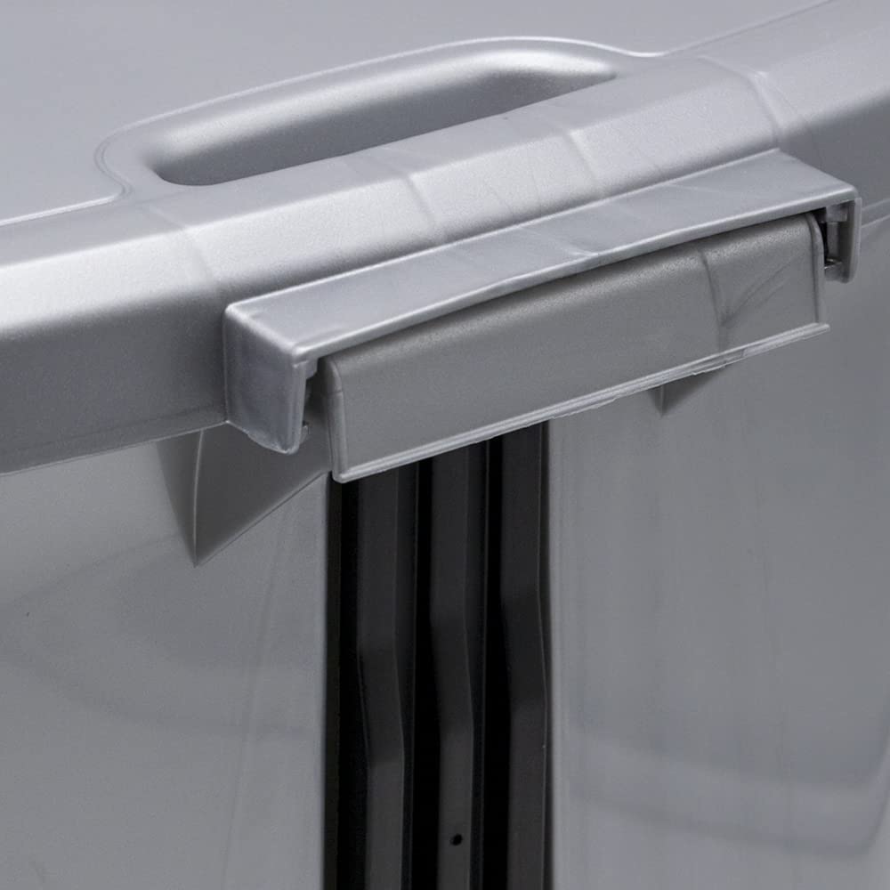 CABLEPELADO -Cubo de Basura con Apertura de Pedal 50 litros, para vivienda - Cubo Ligero y Resistente, Apto para reciclaje y almacenaje - PP - plástico, color gris