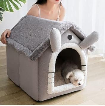 AZOD Dog Bed Kennel House Cat Litter Bed Winter Warm Small Dogs Four Seasons Universal Removable and Washable Pet Supplies Pet Bed for Small Medium Dogs and Cats Rabiites