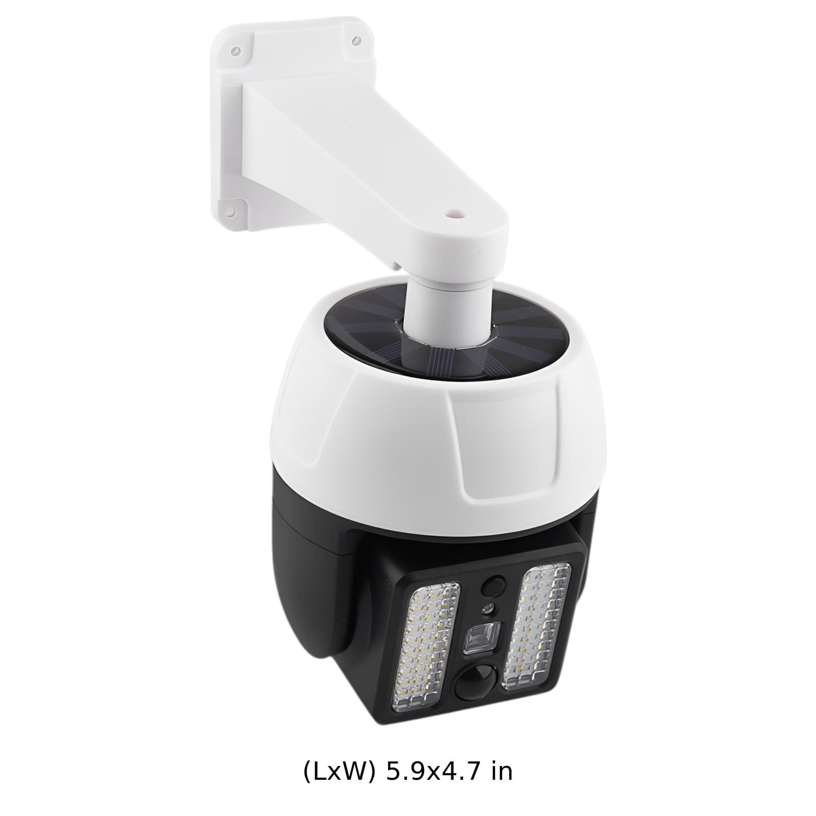 Solar Dummy-Überwachungskamera mit Fernbedienung, 66 LED Außenlampe mit Bewegungssensor, 360° drehbar, wetterfest, automatisches Ein/Aus für Hof/Garten/Haus, 7,87 x 4,72 x 5,91 Zoll, Diebstahlschutz