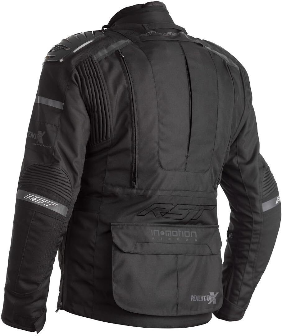 RST Adventure-X Airbag Moto Veste Textile, schwarz, S