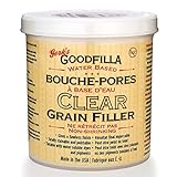 Clear Water-Based Grain & Pore Filler - 1 Pint by Goodfilla | Innovative & | Compliments All Woodworking Finishing Products | Paintable, Stainable, Sandable & Quick Drying