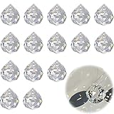 15 Piezas Bola de Cristal Prisma, Bola de Cristal Feng Shui Colgante, Transparente Bola de Cristal Prisma, Bola de Cristal Facetado, Bola de Cristal Decorativa para Boda y Navidad(20mm)