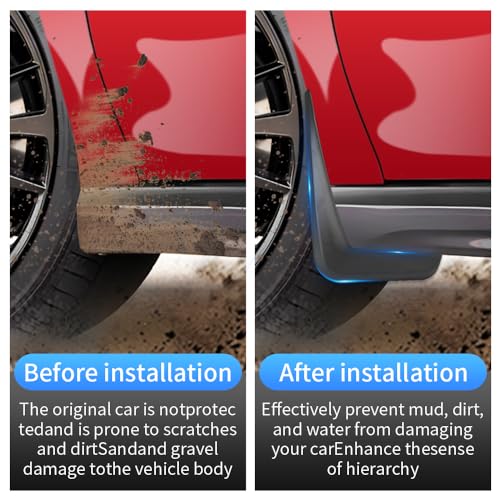 Image of Car Mud Flaps Splash Guards Mudflaps for Chevrolet Chevy Equinox 2018 2019 2020 2021 2022 2023 2024 Auto Exterior Accessories Tire Mudguards Wheel Inner Fender Liner Guard Flap Fenders