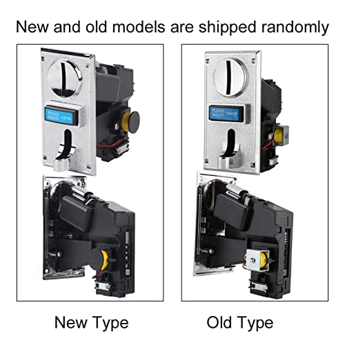 Risegun Coin Acceptor, Münzprüfer Münzautomat für Waschmaschine Spielautomat, Multi Münzeinwurf für Spielkonsolen, Verkaufsautomaten