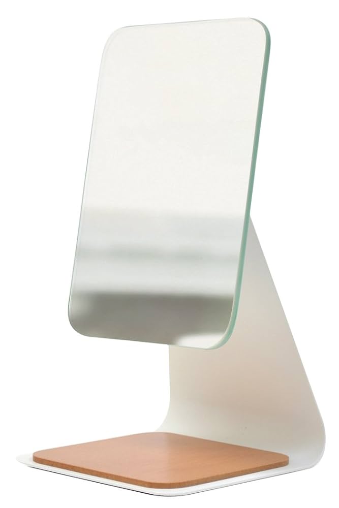 Amazon.co.jp: b.c.l mit スチールPWスタンドミラー ホワイト