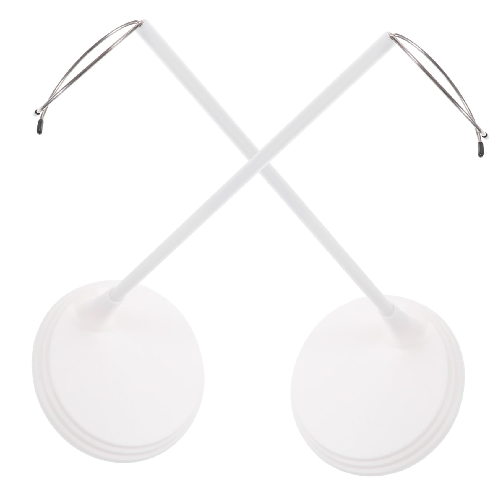 BCOATH 2 Pack Doll Stands Doll Support Frame Doll Rack Abs Stainless Steel for Handmade Models Easy to Use