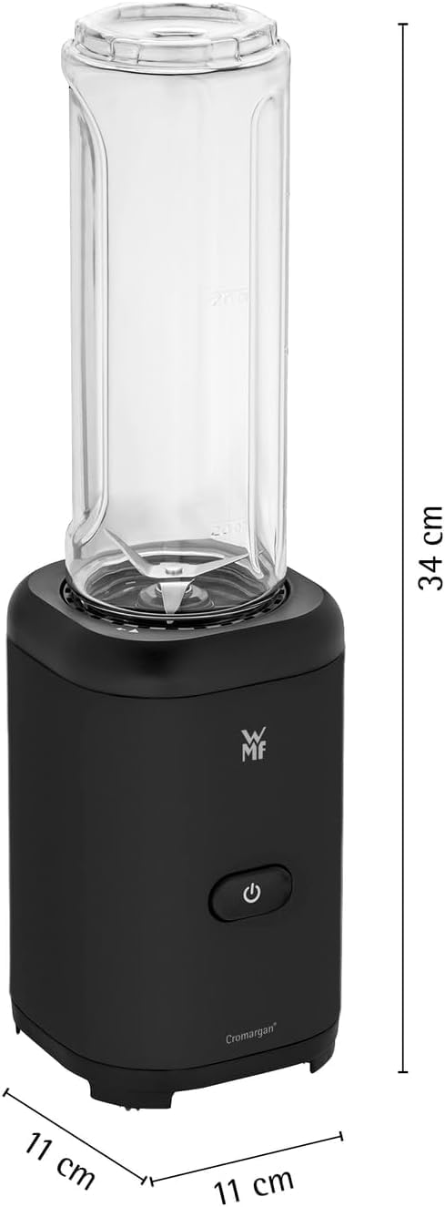 WMF Kult X Mix & Go – Smoothie Maker & Mixer, kompakter Standmixer 300 W mit 0,6 L Tritan-Flasche... Ansicht 3