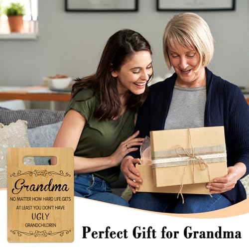 Tabla de Cortar Divertida para Abuela, Regalo Práctico de Madera de Bambú para Cocina, Decoración para el Hogar, Relleno para Calcetines, Regalo Divertido para Cumpleaños y Navidad para Abuelas, Nana, Gigi, Mawmaw, Abuela miniatura 6