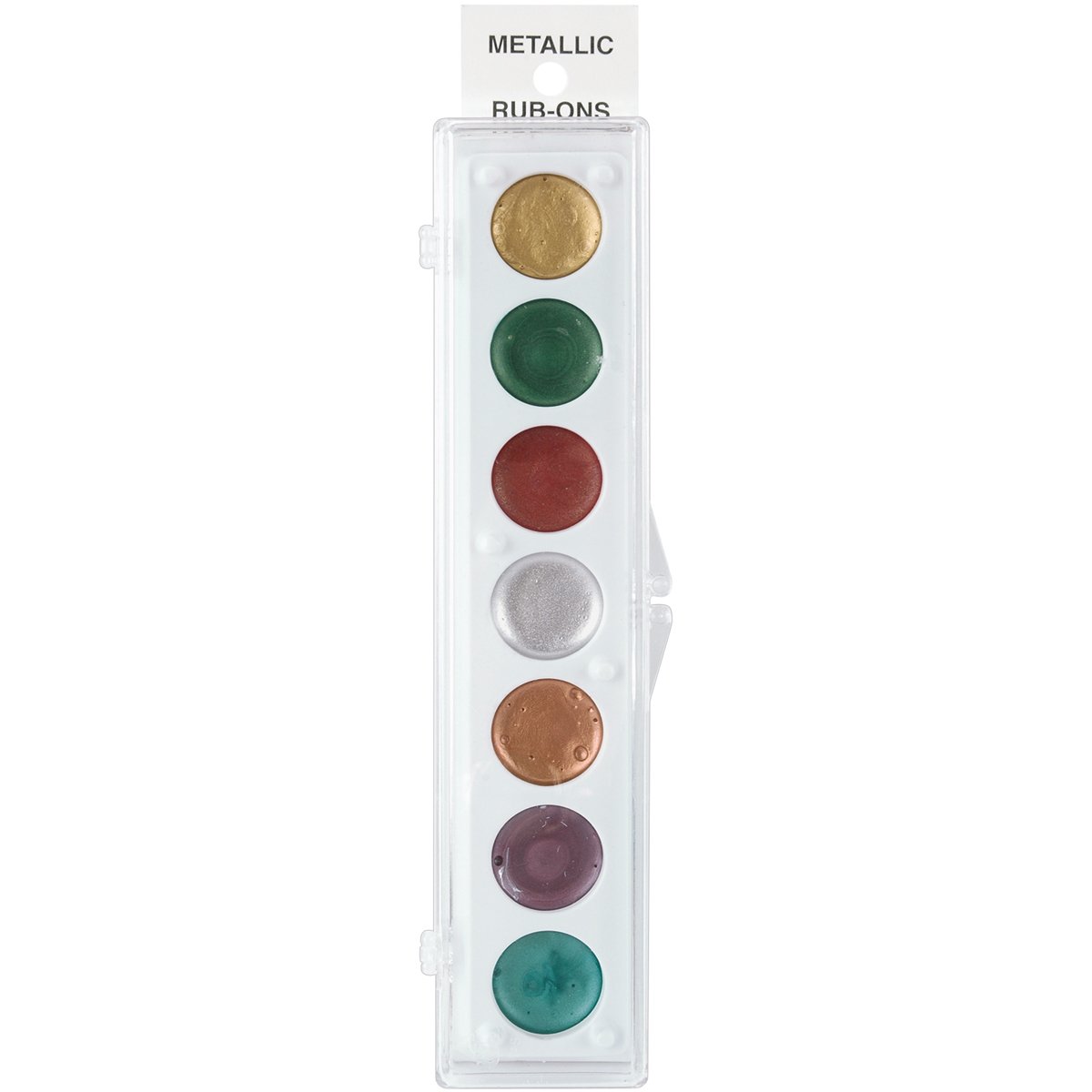 Craf-T Products Metallic Rub-On Paint Palette in 7, Multi-Colour, 21.89 x 4.59 x 1.62 cm