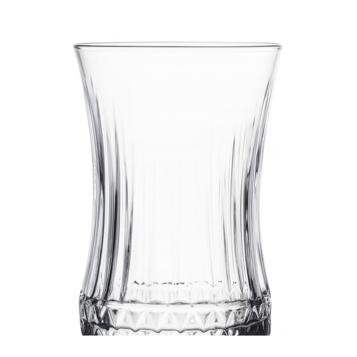 6’lı Kristal Desenli Cam Çay Bardağı Seti – 160 ml İnce Belli Modern Tasarım – Isıya Dayanıklı Cam Bardak – Şık ve Zarif Sunum İçin Çay ve Kahve Bardağı
