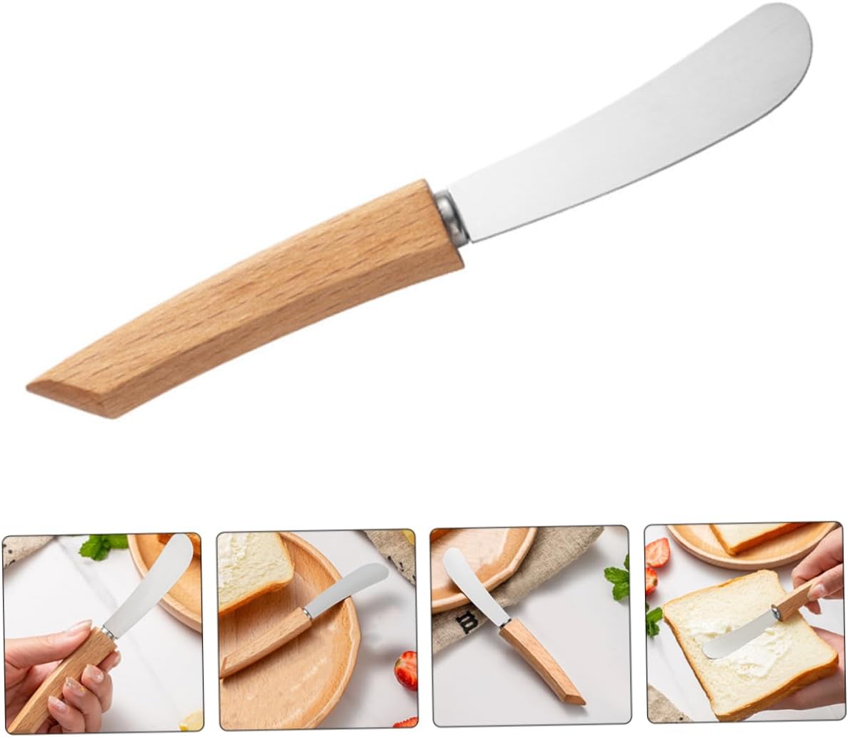 Stainless Steel Long Handle Bread Butter Spreader, Jam Knife