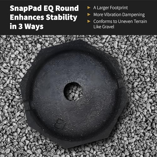 SnapPad EQ Permanently Attached RV Leveling Jack Pad For