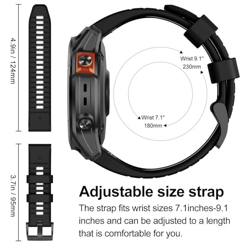 Correa de silicona 20mm para Garmin Quick Fit miniatura 6