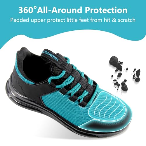 LOUGSIN Boys Girls Light Up Shoes Lightweight Mesh Breathable Adorable GlowDash LED Flashing Running Sneakers for Toddler and Little Kid4