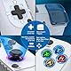 Handy Controller, Bluetooth Controller für Mobiltelefone mit Hall Effekt Joystick ohne Totzonen, Handy Game Controller für iPhone mit Turbo für PS Remote Play/Xbox Cloud,Weiß