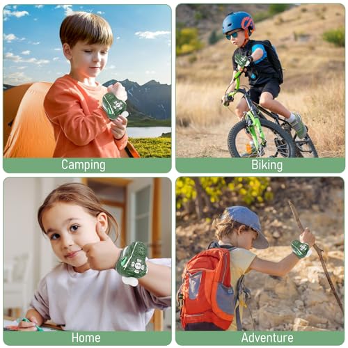 Image of Dinosaur Walkie Talkies for Kids 3 Pack, Wrist Walkie Talkie Watch Toys for Boys Girls Age 3-12, T-Rex Dino Toys Long Range Outdoor Camping Gear, Birthday Gifts Christmas Stocking Stuffers