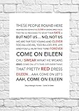 songtexte.com account löschen Verblasst nicht DEXYS MIDNIGHT RUNNERS – Come On Eileen – Songtext, Poster, ungerahmt