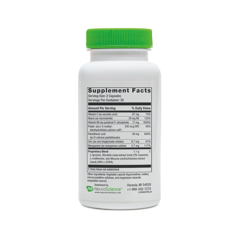 Neuroscience ExcitaPlus Adrenal Support Supplement, 60 ct — Amazon image 6