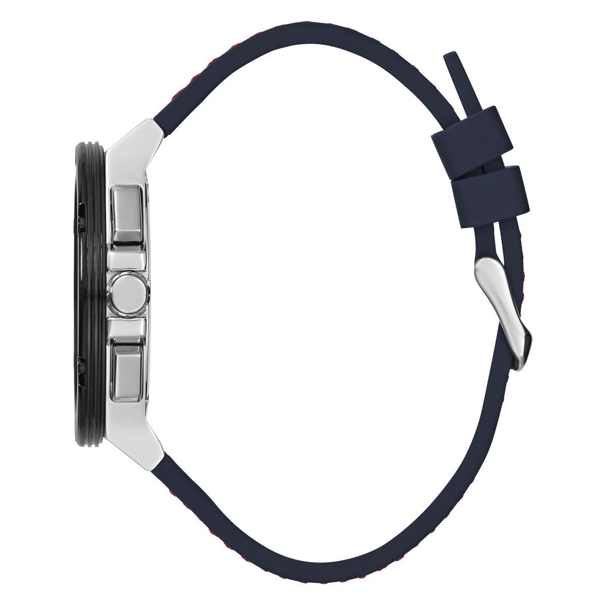 GUESS US Men's Navy Silicone Multifunction Watch