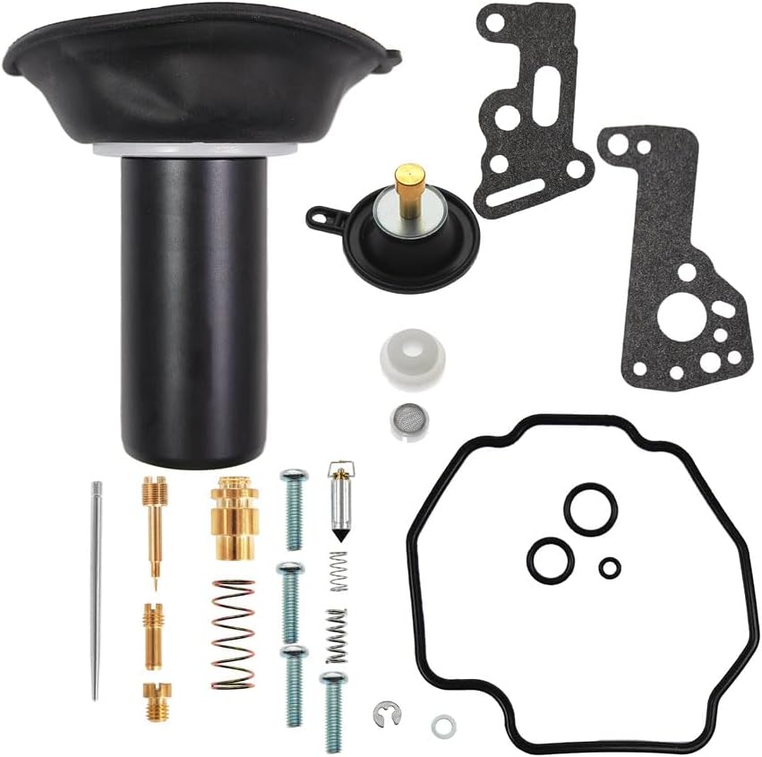 2 Pcs Carburetor Rebuild Kits Replacement for Yamaha Virago 535 XV535 1990 1991 1992 1993-2000 Carb Repair Kit with Plunger Diaphragm