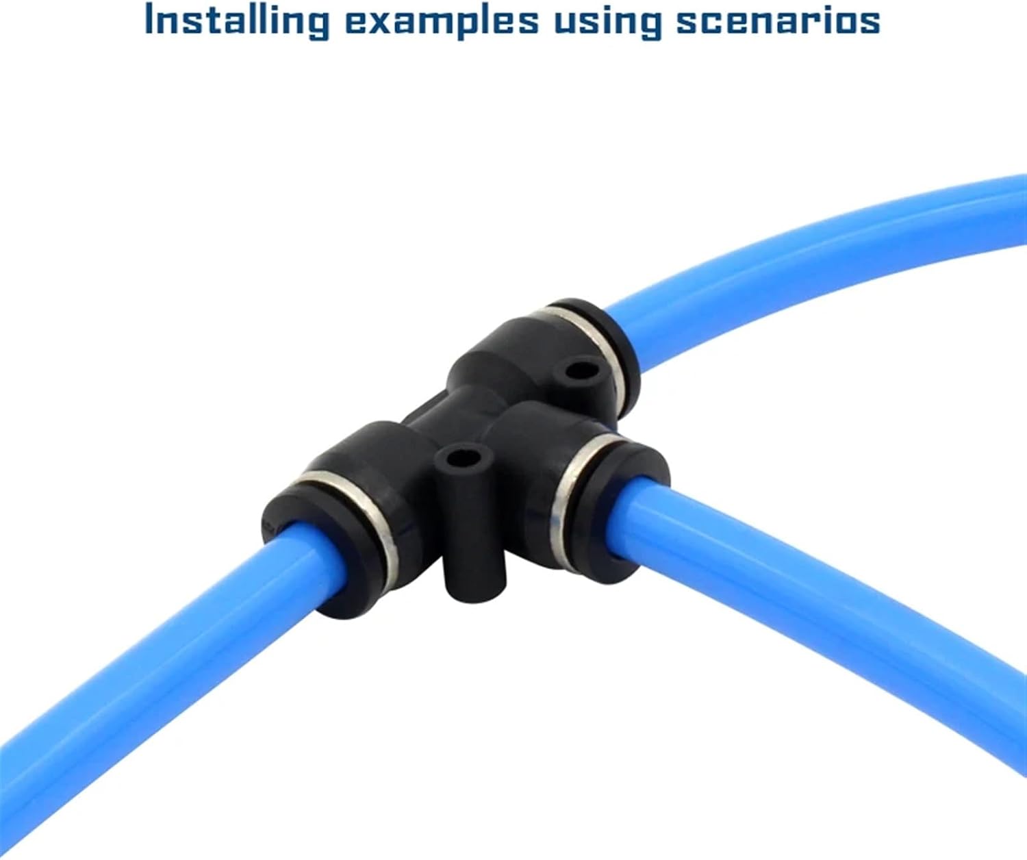 10 pcs/lot PE Series one touch pneumatic tee connector air hose coupling union t pipe pe fitting PE4 PE6 PE8 PE10 PE12 PE14 PE16(PE-14)