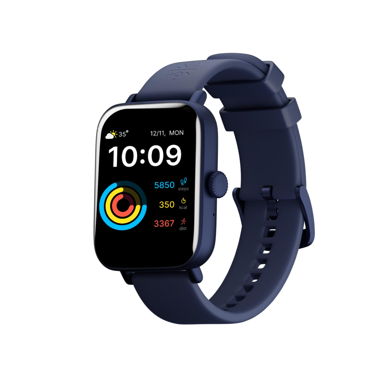 Cultsport Cult.Sport Beats 1.85" Hd Screen, 320X386, 600 Nits, Bt Calling, Crown Control, TWS Pairing Smartwatch (Dark Blue Strap, Free Size)