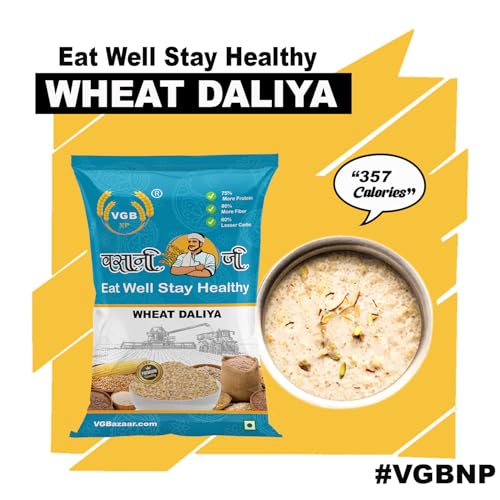 Image of Vasani G Sharbati Wheat Dalia | Natural Broken Wheat | Digestive & Immunity Friendly Grain - 1kg