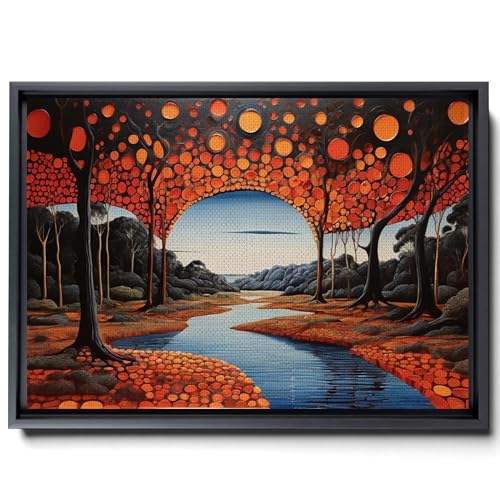 Indigenous Aboriginal Wall Art Canvas Decor