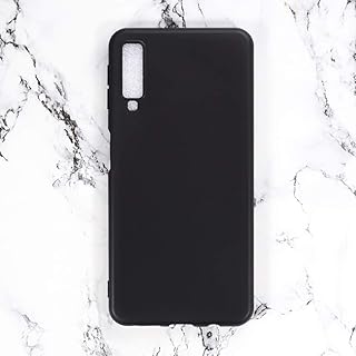 Capa para Samsung Galaxy A7 2018 A750, capa traseira de TPU macia resistente a arranhões, capa protetora de corpo inteiro de borracha de silicone à prova de choque para Samsung Galaxy A7 2018 A750C (preta)