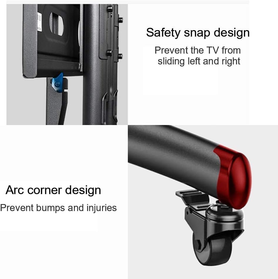 Soporte móvil para TV con altura ajustable y giro universal miniatura 4