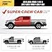YZONA Running Boards SuperCrew Cab Compatible for 2015-2025 Ford F150 & 2017-2025 Ford F250 F350 Super Duty Crew Cab Side Step, Two Stairs Design Side Bars Nerf Bar (Pickup 4-Door)