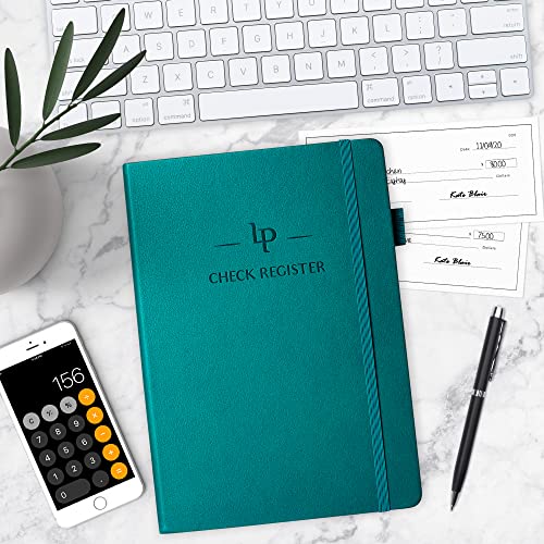 Legend Planner Check Register Book – Accounting Ledger Book For Small Business & Personal Use – Checkbook Register To Track Financial Transactions – Hardcover, 7X10″, 6300 Entries (Dark Teal) #TOP4