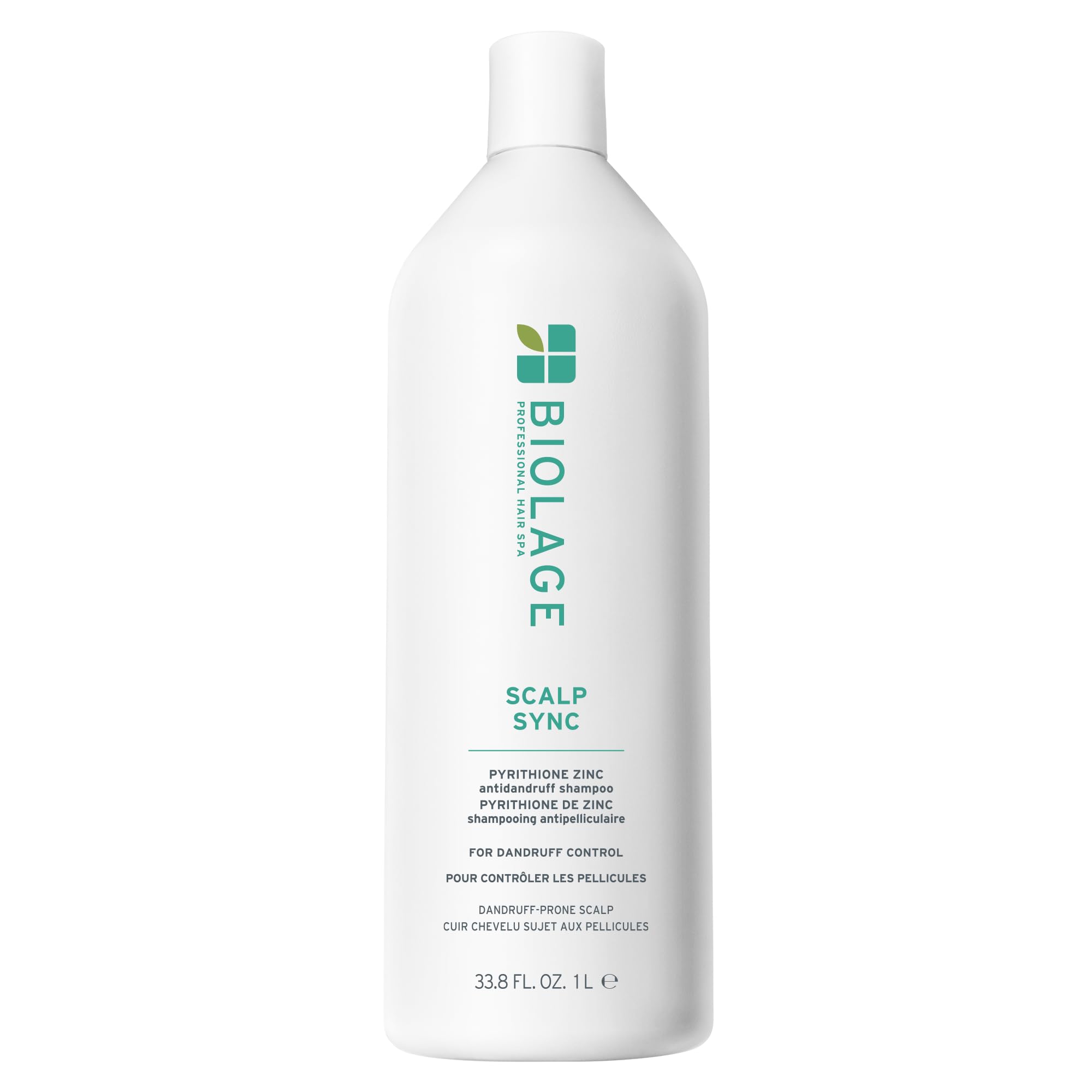 Biolage Scalp Sync Anti-Dandruff Shampoo - Controls Itchy Scalp & Dandruff, Deeply Cleanses Hair & Scalp, Moisturizing Dandruff Treatment, With Zinc Pyrithione, Vegan & Cruelty-Free