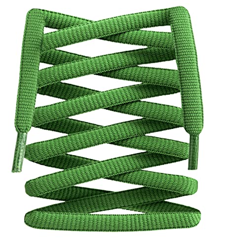 LitLaces - Premium Fat Oval Ultra Wide Replacement Shoe Laces for Nike Dunk SB & Foamposite, Fits Lows and Highs (Green, 54”) by LitLaces - Used condition - US$8.50