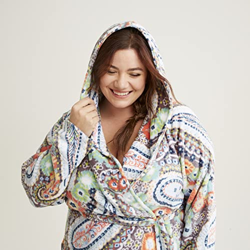 Vera Bradley Womens Lightweight Fleece Robe Pajamas, Citrus Paisley, Large-Xl Us #TOP2