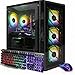 STGAubron Gaming PC Desktop Computer, Radeon RX 590 8G, Intel Core i7 up to 3.9G, 32GB RAM, 1TB SSD, WiFi 6, BT 5.0, RGB Fan x4, Windows 11 Home