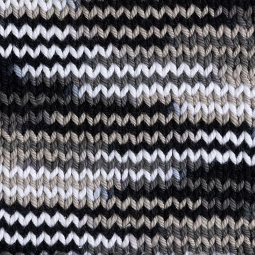 Image of Knit Picks Dishie Multi Worsted Weight 100% Cotton Yarn for Crocheting | 100g of multicolor variegated yarn in Film Noir color for dishcloths, machine washable.