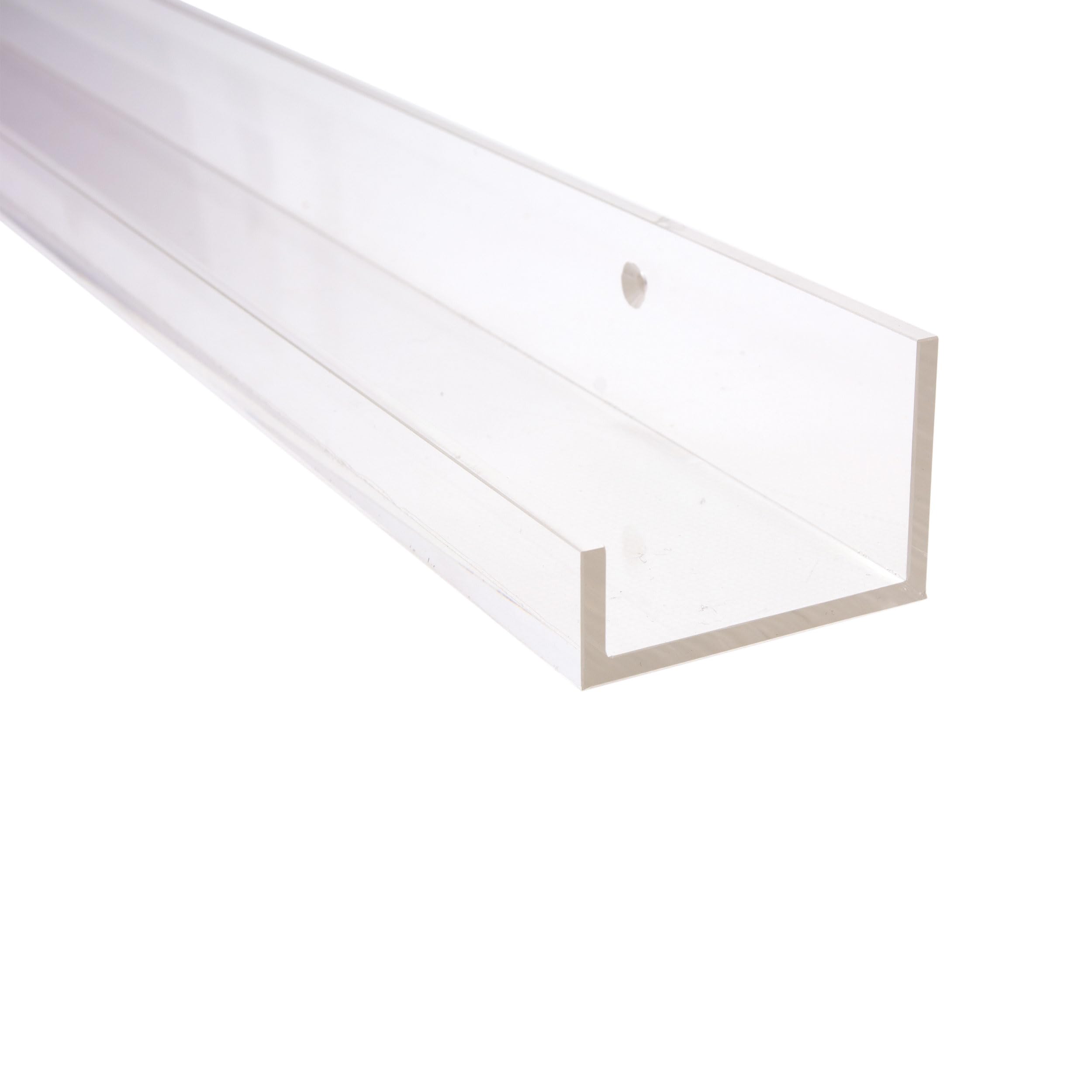 Galerieboard aus Acrylglas 50cm Transparent Breite Bilderleiste Fotoleiste Wandregal