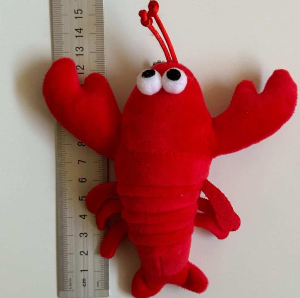 TONGMAN 2Pcs Crab and Lobster Plush Keychain, Soft Fluffy Toy Key Ring for Bags Backpacks, Cars - Image 3