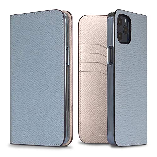 BONAVENTURA ボナベンチュラ ノブレッサ ダイアリーケース [iPhone 12 Pro Max, ブルーリン × ホワイト] BODN12PM-BNWH iPhone 12 Pro Maxケース