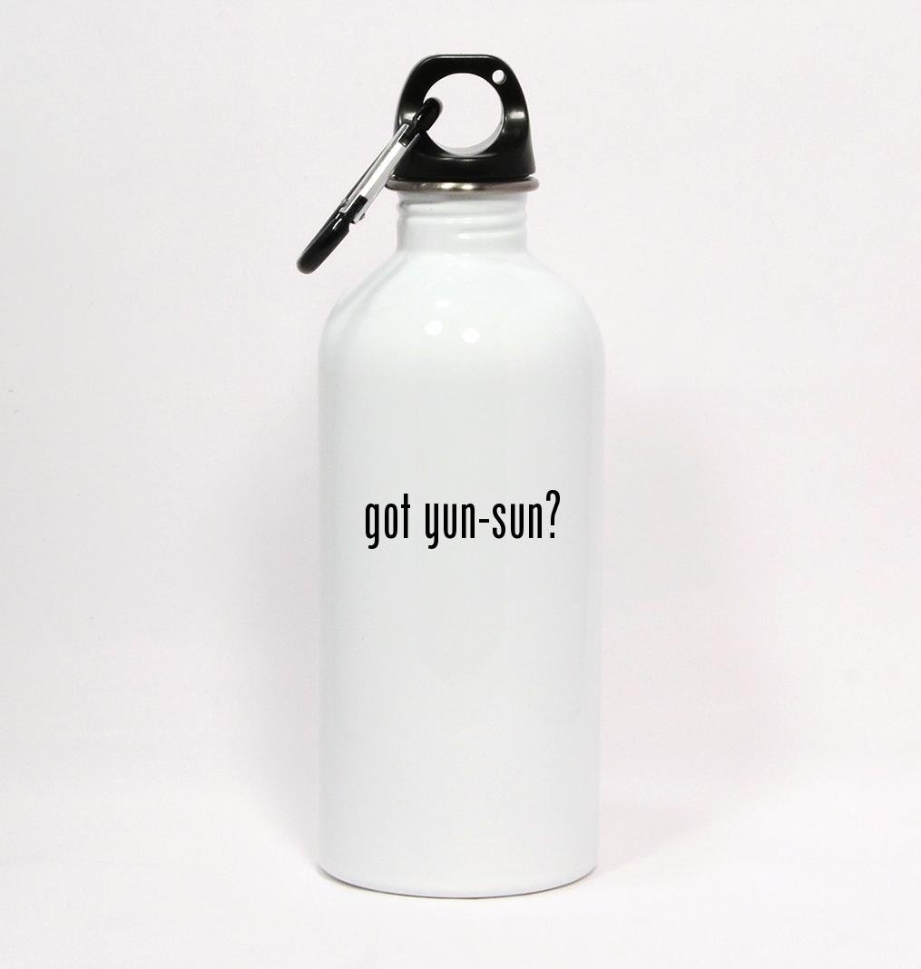Los Drinkware Hermanos got yun-sun? - White Water Bottle with Carabiner 20oz