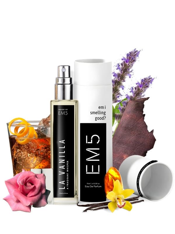 EM5 La-Vanilla Perfume for Women | Vanilla Warm Spicy Fragrance | Eau De Parfum Spray | Luxury Gift for Her | 15 ml