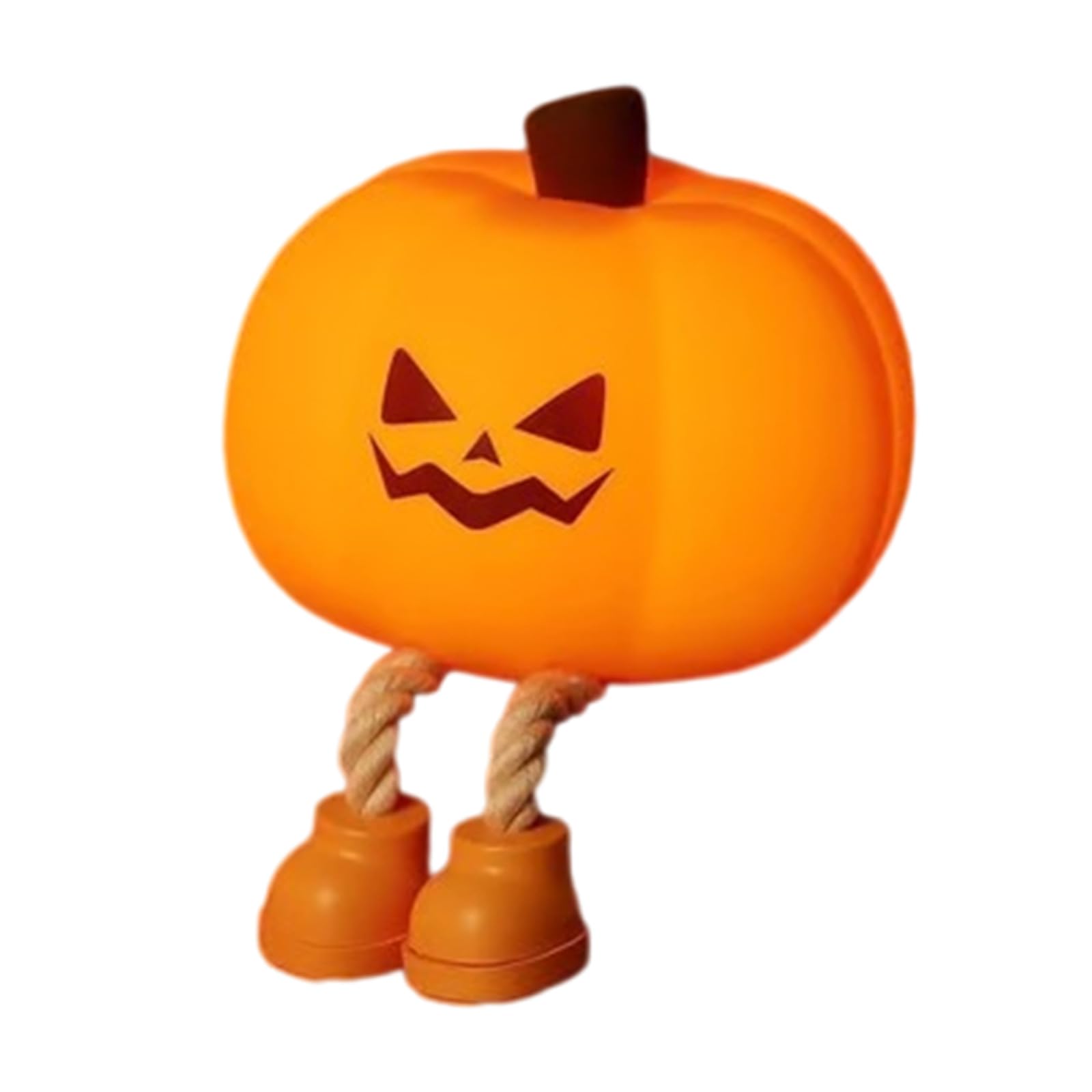 Kalttoy Warm Yellow Rechargeable Bedside Lamp Cartoon Halloween Pumpkin Silicone Night Light Rechargeable Bedside Lamps Easy To Use Silicone Night Light