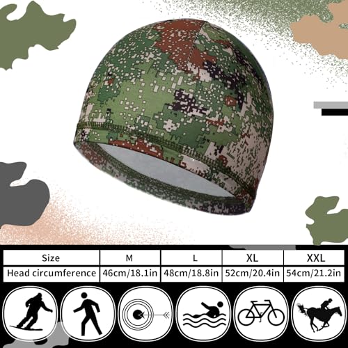 Image of Boao 6 Pieces Cooling Skull Caps Helmet Hard Hat Liner Sweat Wicking Running Beanie Cycling for Men Women