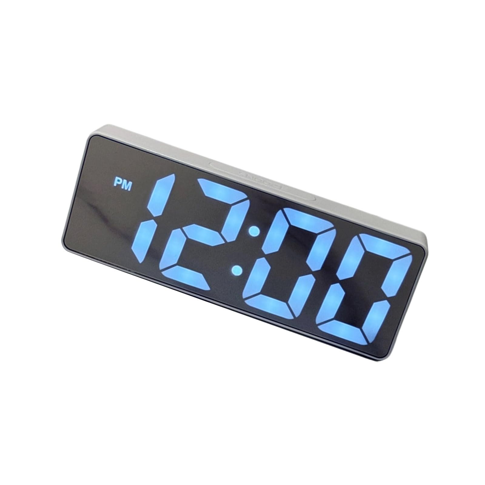 NVOQILIN Multifunctional Mirrored LED Display Alarm Clock Temperature Display Electronic Clock Suitable for Study and Work LED Glass Alarm