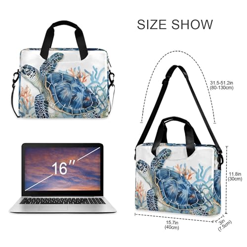 Funda para portátil ALAZA Sea Turtle, 13-15.6 pulg. miniatura 4