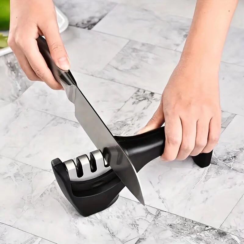 Handheld Knife Sharpener Suitable For Daily Dining Kitchen Food And Beverage Sharpening Stick Manual Quick Sharpening Knife