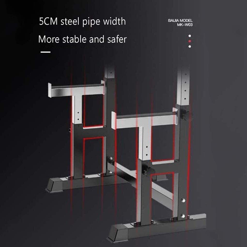 Soporte para barra multifunción， soporte para sentadillas ajustable， soporte para levantamiento de pesas， soporte para press de banca， soporte para mancuernas， para levantamiento de pesas， cama，